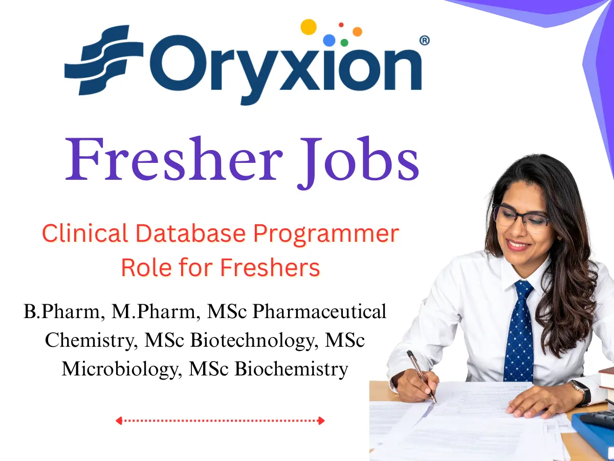 Pharma Biotech Job search & Career 20 Clinical Database Programmer Role for Freshers