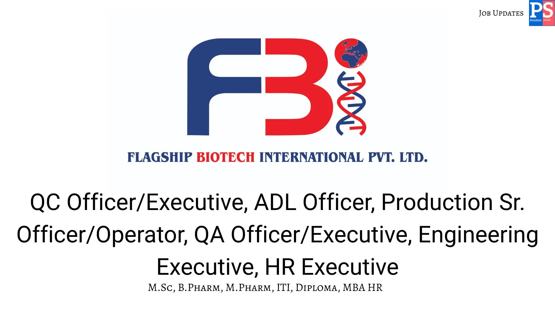 F3Flagship Hiring QcADLProductionQAEngineeringHR