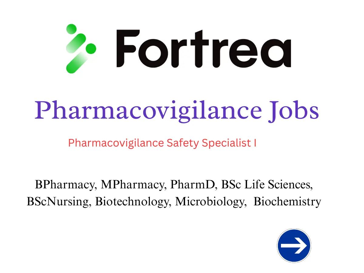 Pharma Biotech Job search & Career 5 Fortrea Clinical Safety Specialist I Jobs in Bangalore – Pharmacovigilance