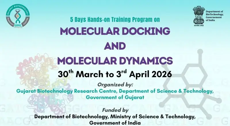 GBRC Announces 5‑Day Hands‑on Training on Molecular Docking and Molecular Dynamics