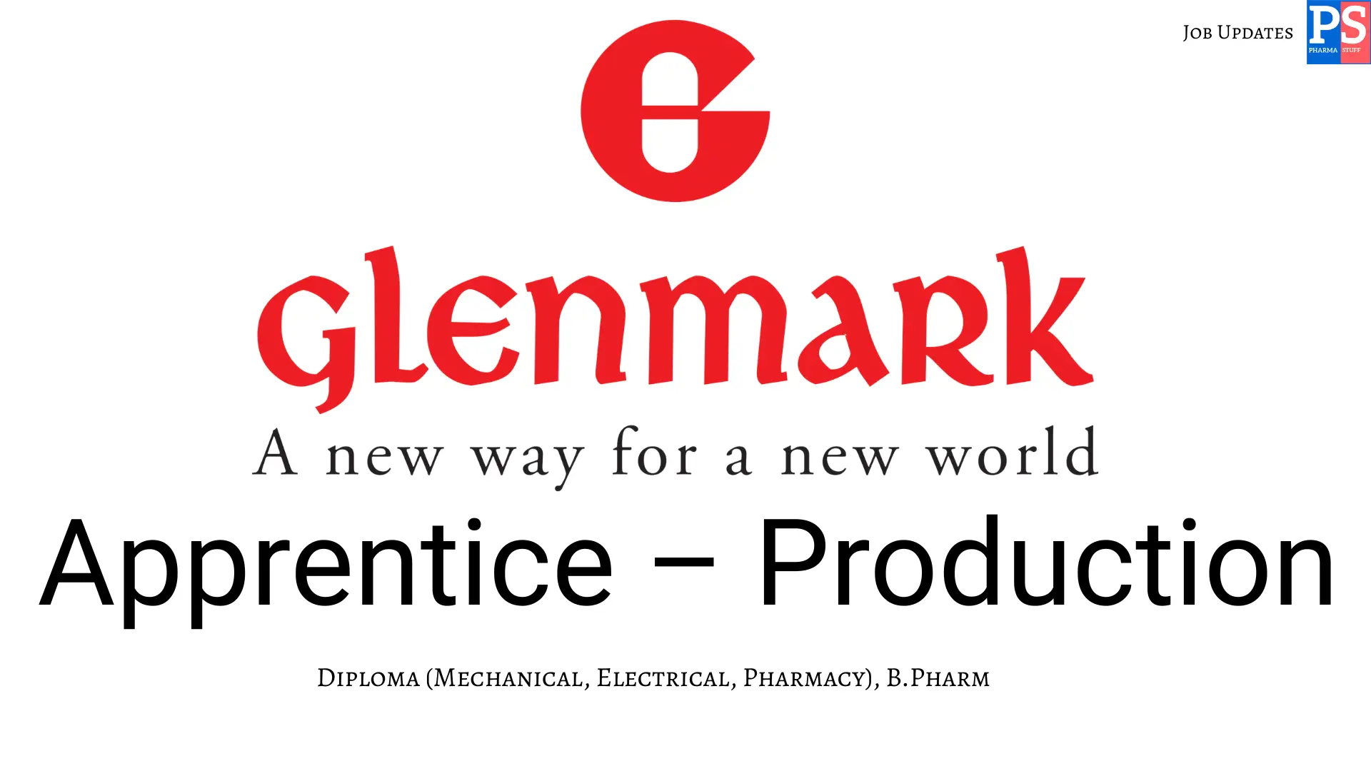 Glenmark walk in Apprentice – Production