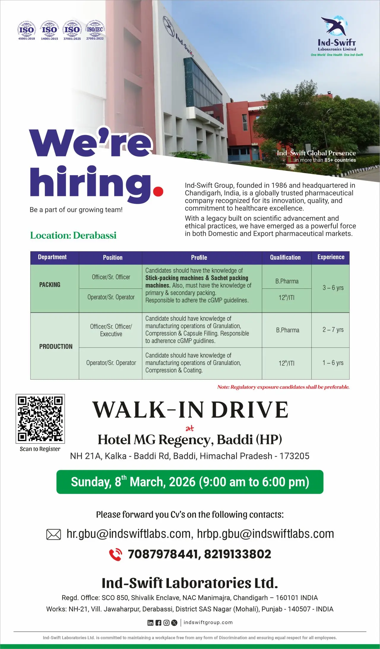 Ind-Swift Walk-in production & packing 3 Ind-Swift Walk-in production & packing