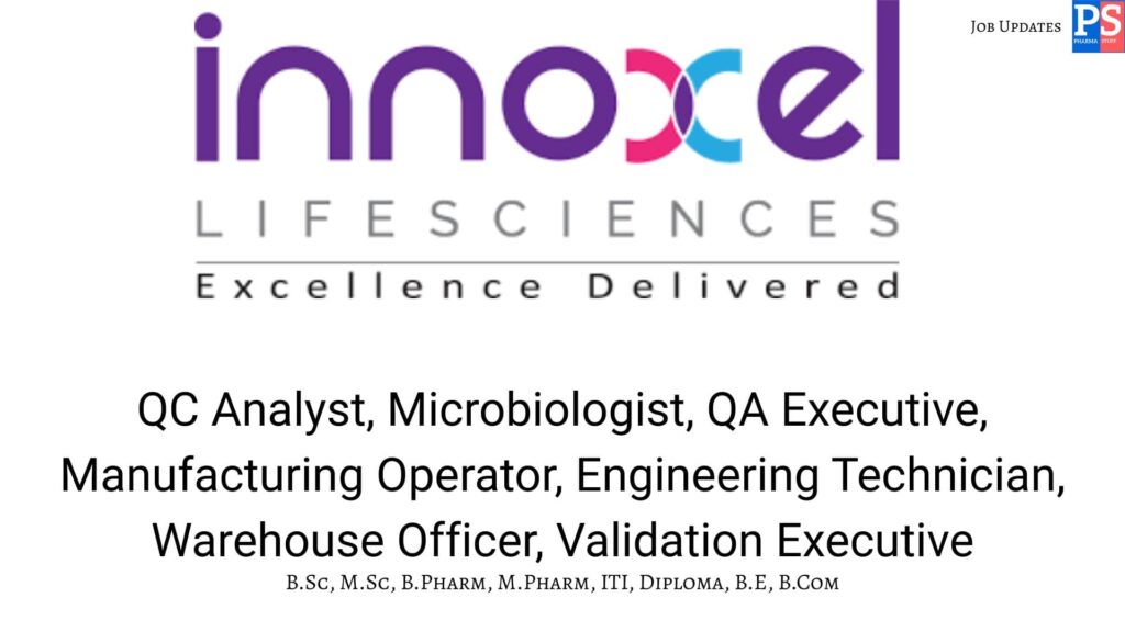 Innoxel walk-in QA, QC, Micro, Engineering