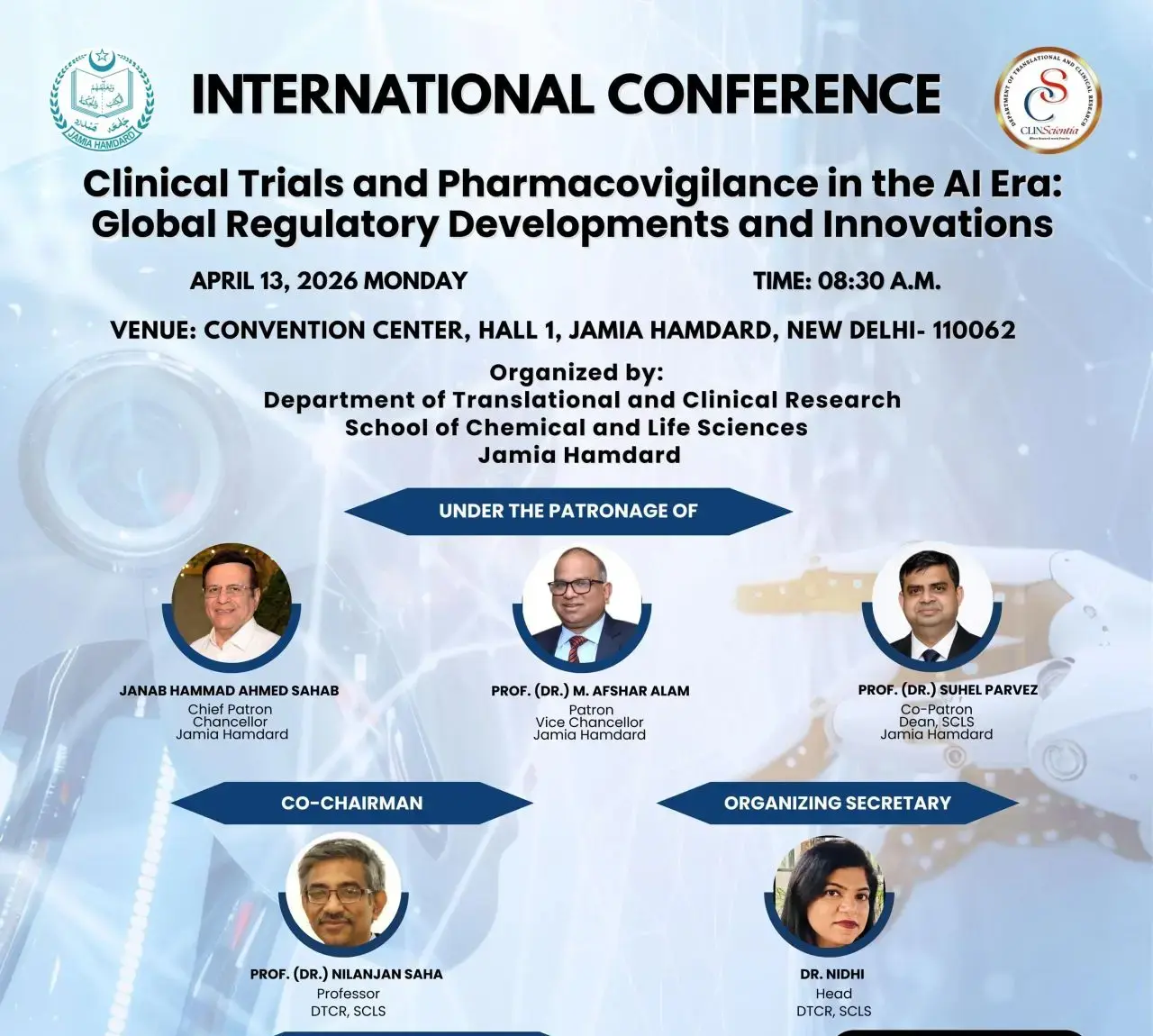 International Conference on Clinical Trials and Pharmacovigilance in the AI Era