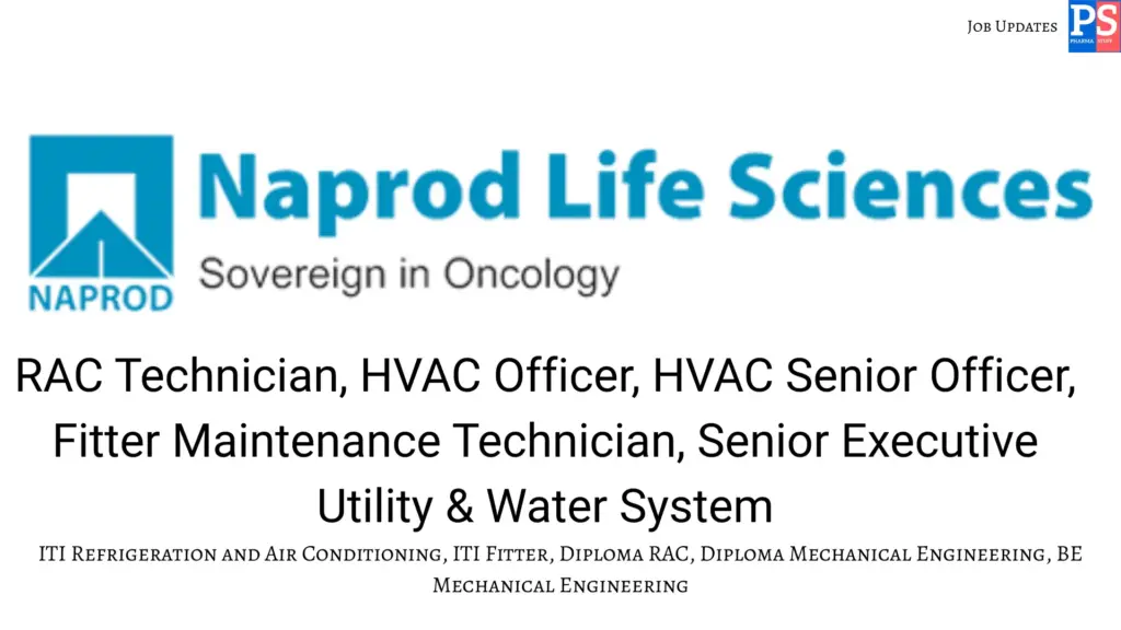 Naprod walk‑in ITI/Diploma/BE Engineering Vacancies