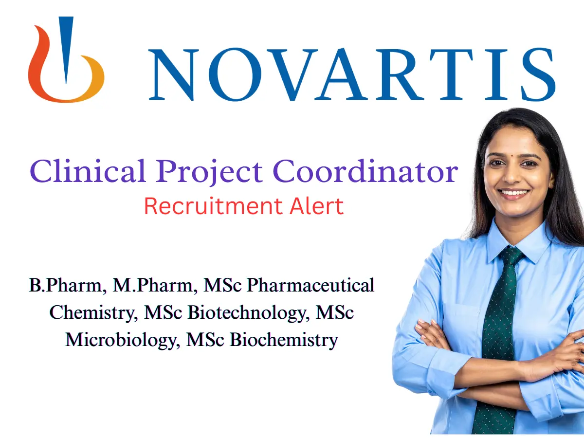 Pharma Biotech Job search & Career 8 Novartis Hiring Clinical Project Coordinator