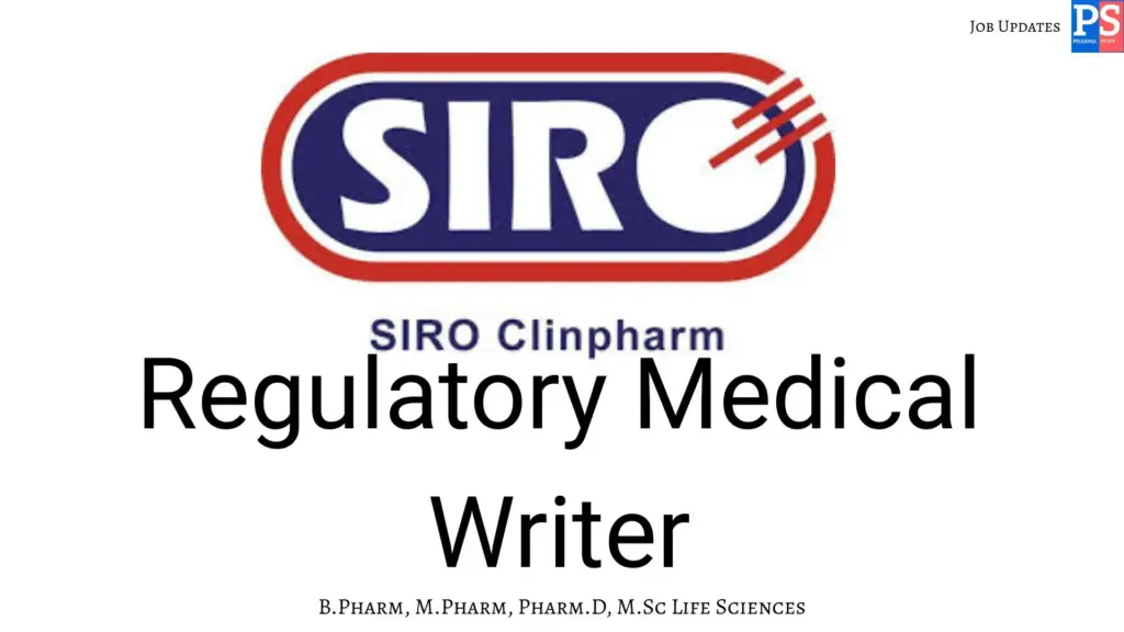 SIRO Medical Writing Hiring Regulatory Medical Writer