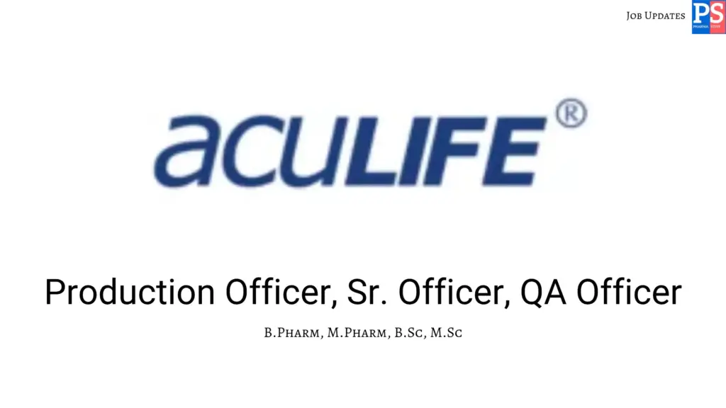 Aculife Walk-In Production & QA