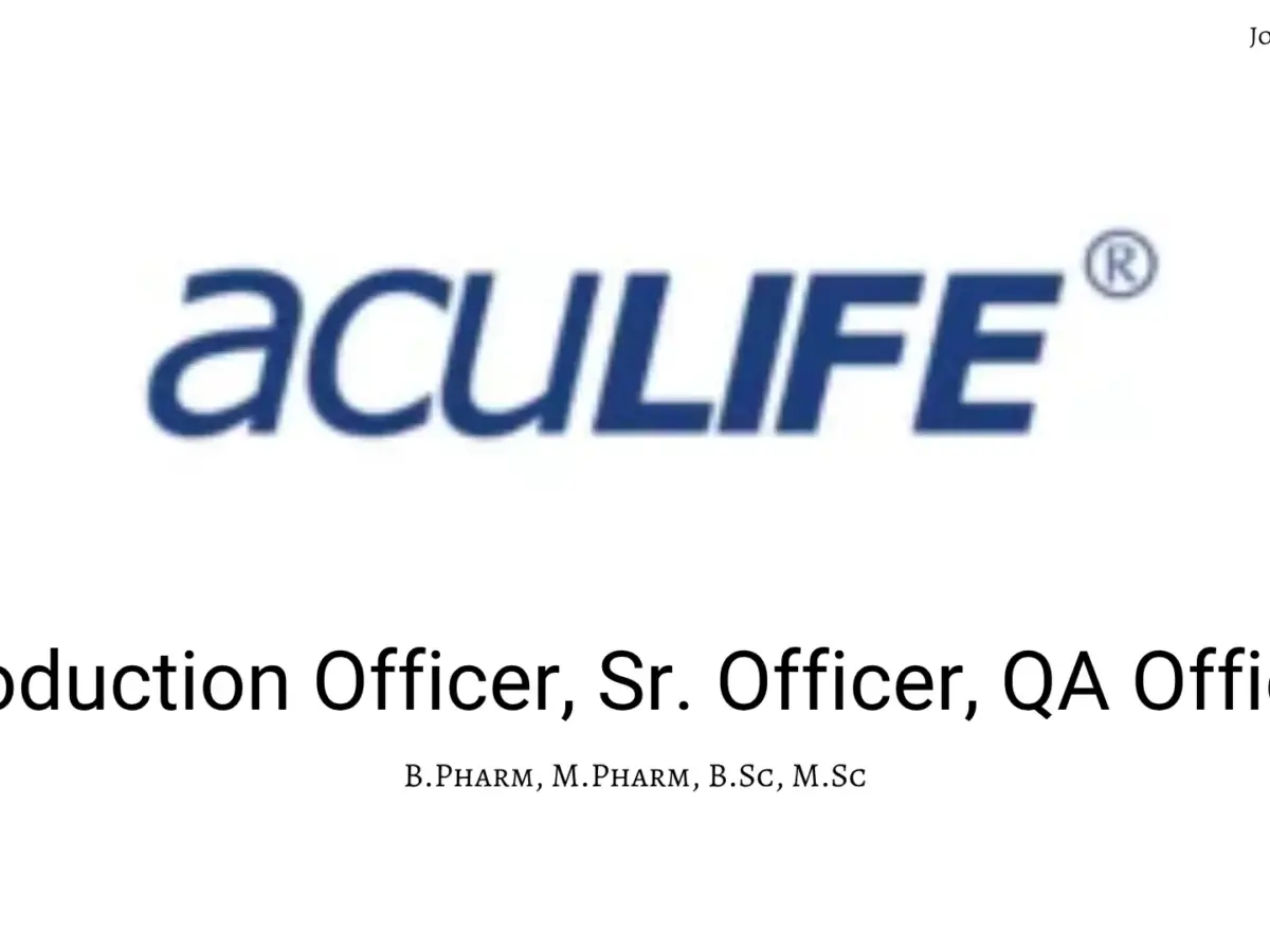 Aculife Healthcare Private Limited
