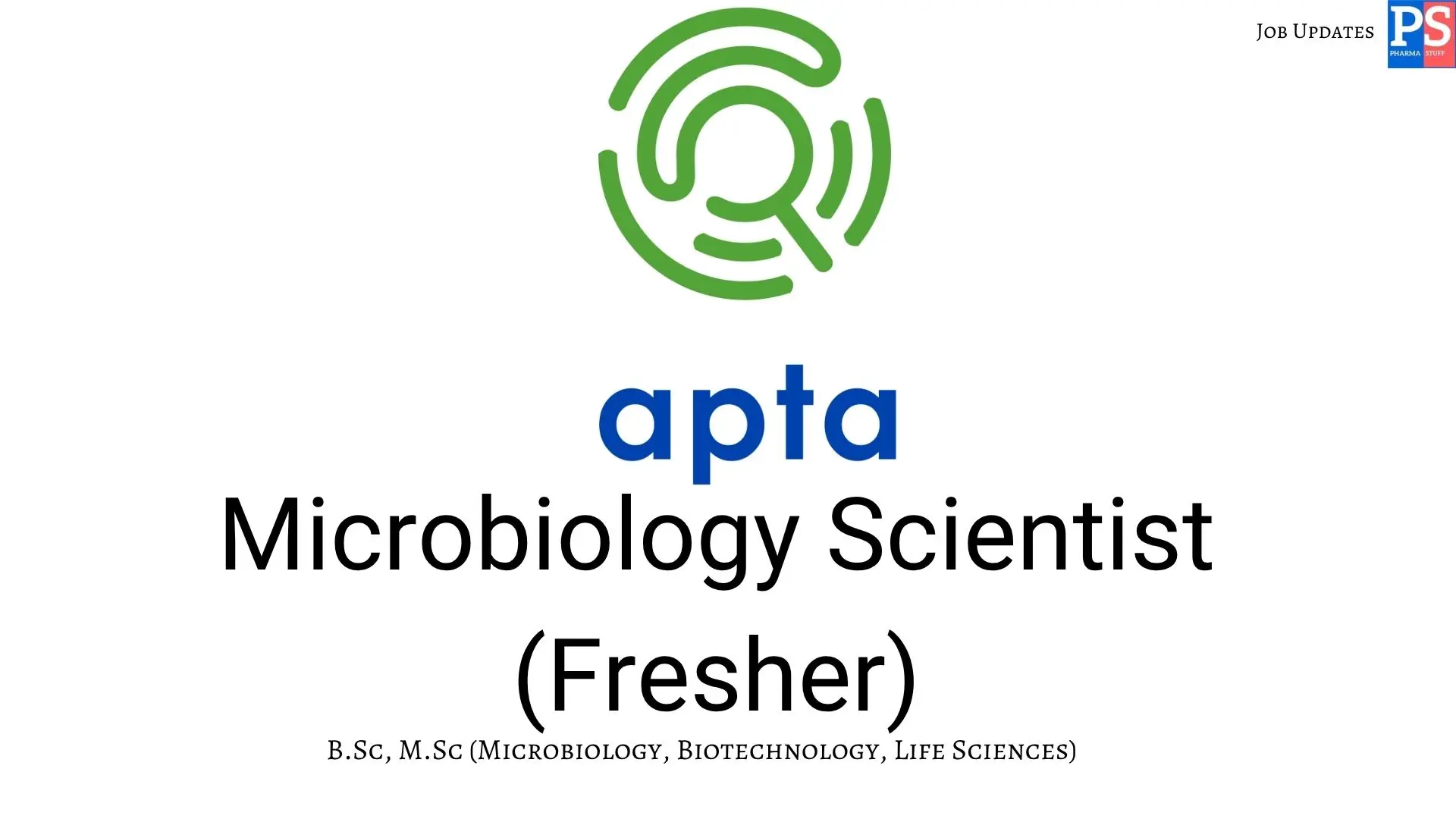 Apta Hiring QC Microbiology