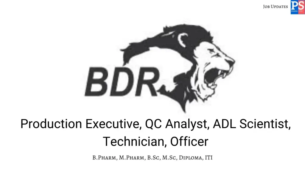 BDR walk-in Production, QC & ADL