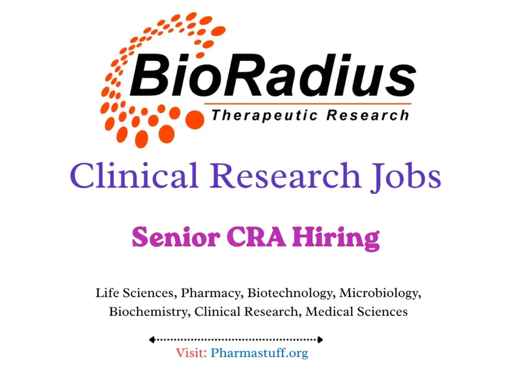 BioRadius Senior CRA Jobs