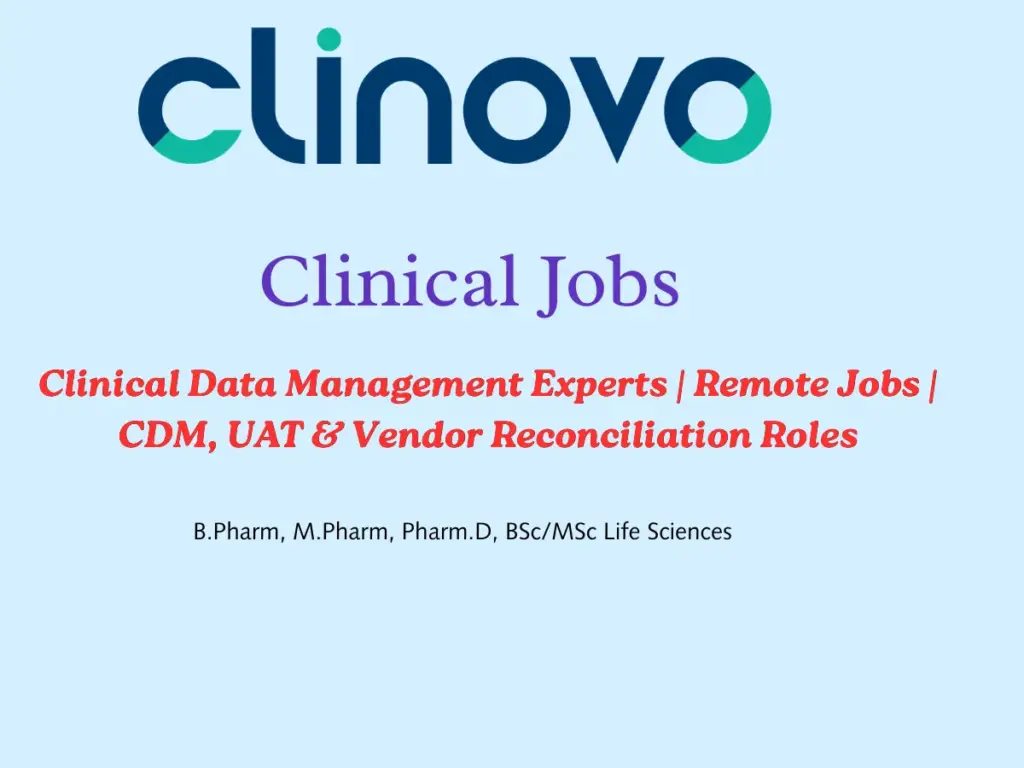 Clinovo Clinical Data Management Jobs Remote