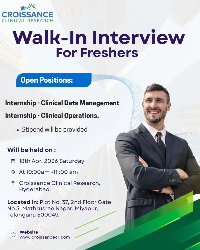 Croissance Clinical Research (CCR) Internship | Clinical Data Management & Clinical Research Operations 2 Croissance Clinical Research (CCR) Internship | Clinical Data Management & Clinical Research Operations