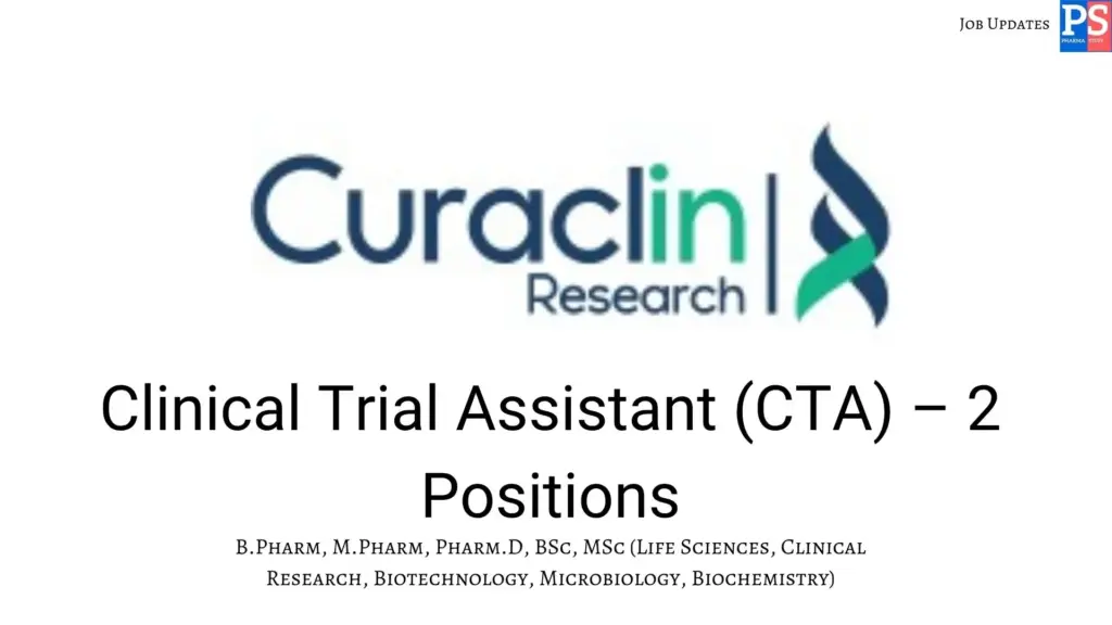 Curaclin Hiring Clinical Trial Assistants