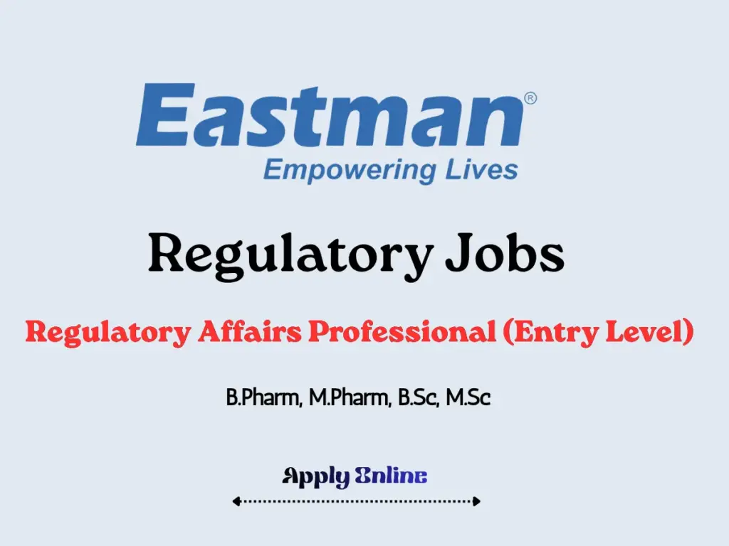 Eastman Hiring Regulatory Affairs Professional (Entry Level)