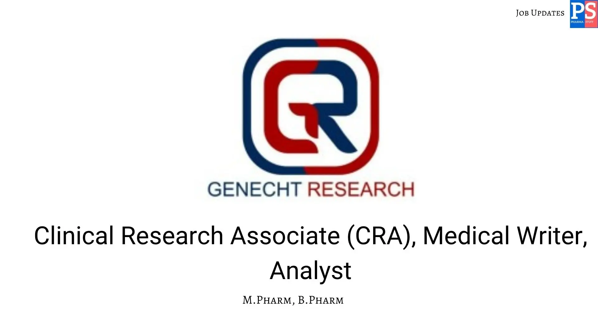 Genecht Hiring Clinical