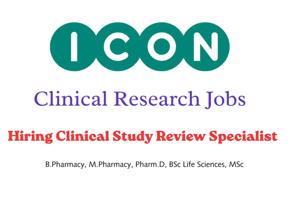 ICON Hiring Clinical Study Review Specialist