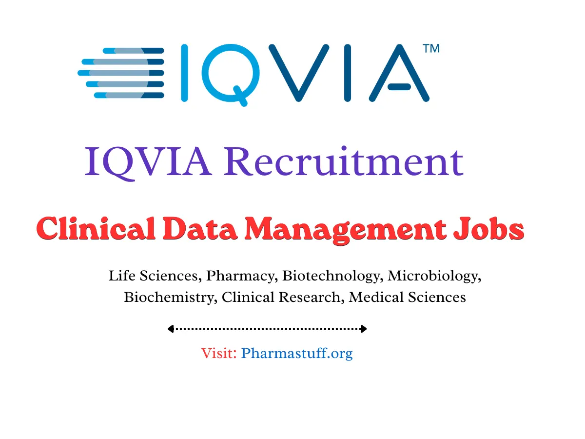 Pharma Biotech Job search & Career 6 IQVIA hiring Clinical Data Management Specialists