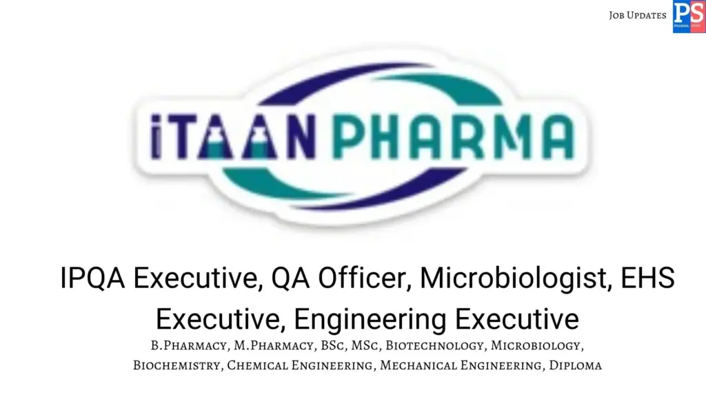 ITAAN Walk-in IPQA, Microbiology, EHS & Engineering