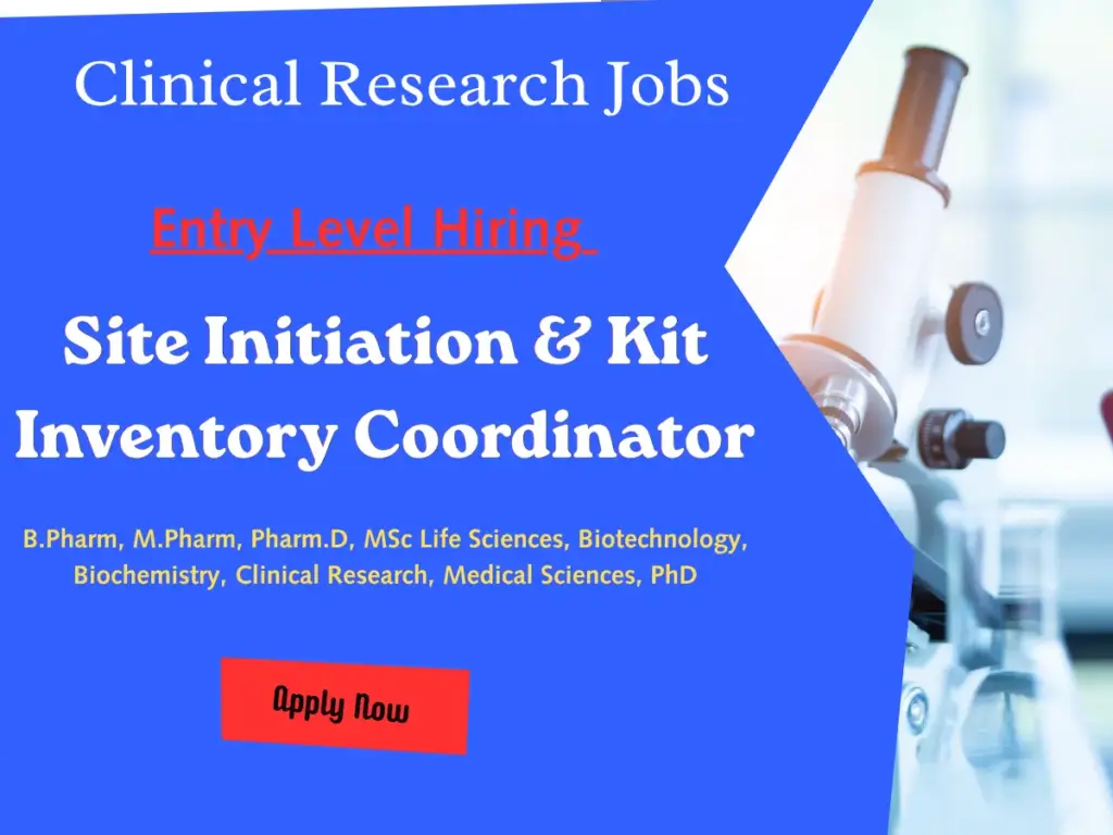 Labcorp Hiring Clinical Site Initiation & Kit Inventory Coordinator