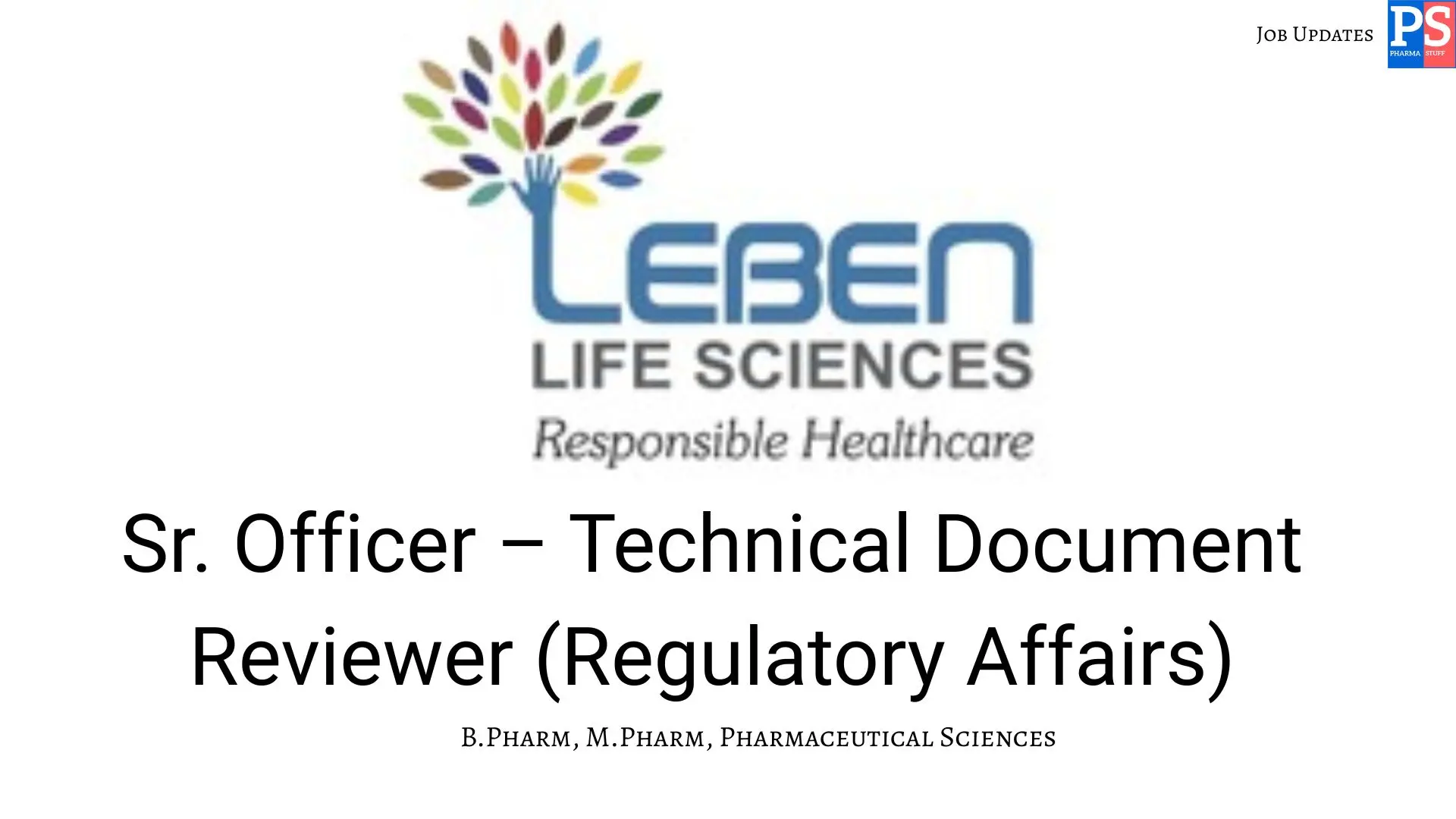 Pharma Biotech Job search & Career 28 Leben Hiring Regulatory Affairs