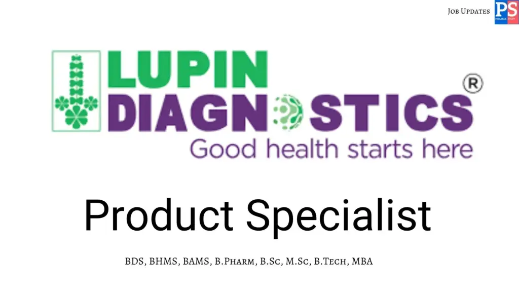 Lupin Hiring Product Specialist