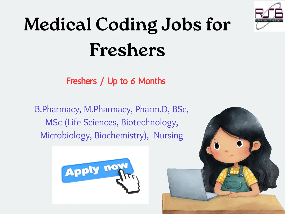 Pharma Biotech Job search & Career 8 Medical Coding Jobs for Freshers – RSB Systems
