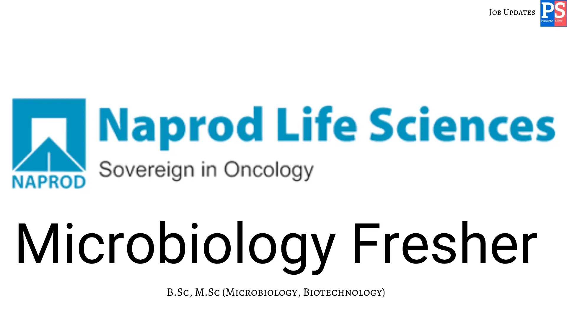 Naprod Walk In Microbiology