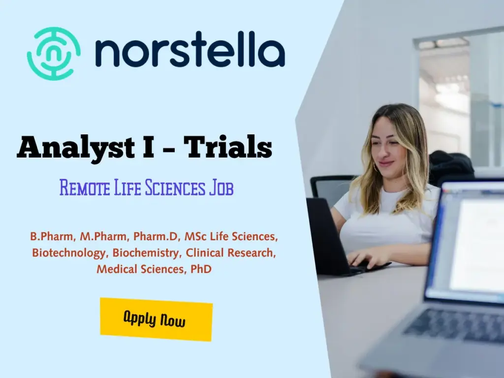 Norstella Hiring Analyst I – Trials | Remote Life Sciences Job