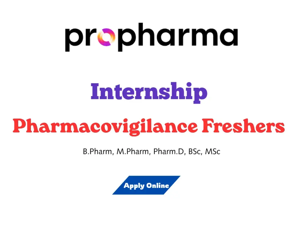 ProPharma Pharmacovigilance Intern Hiring Freshers
