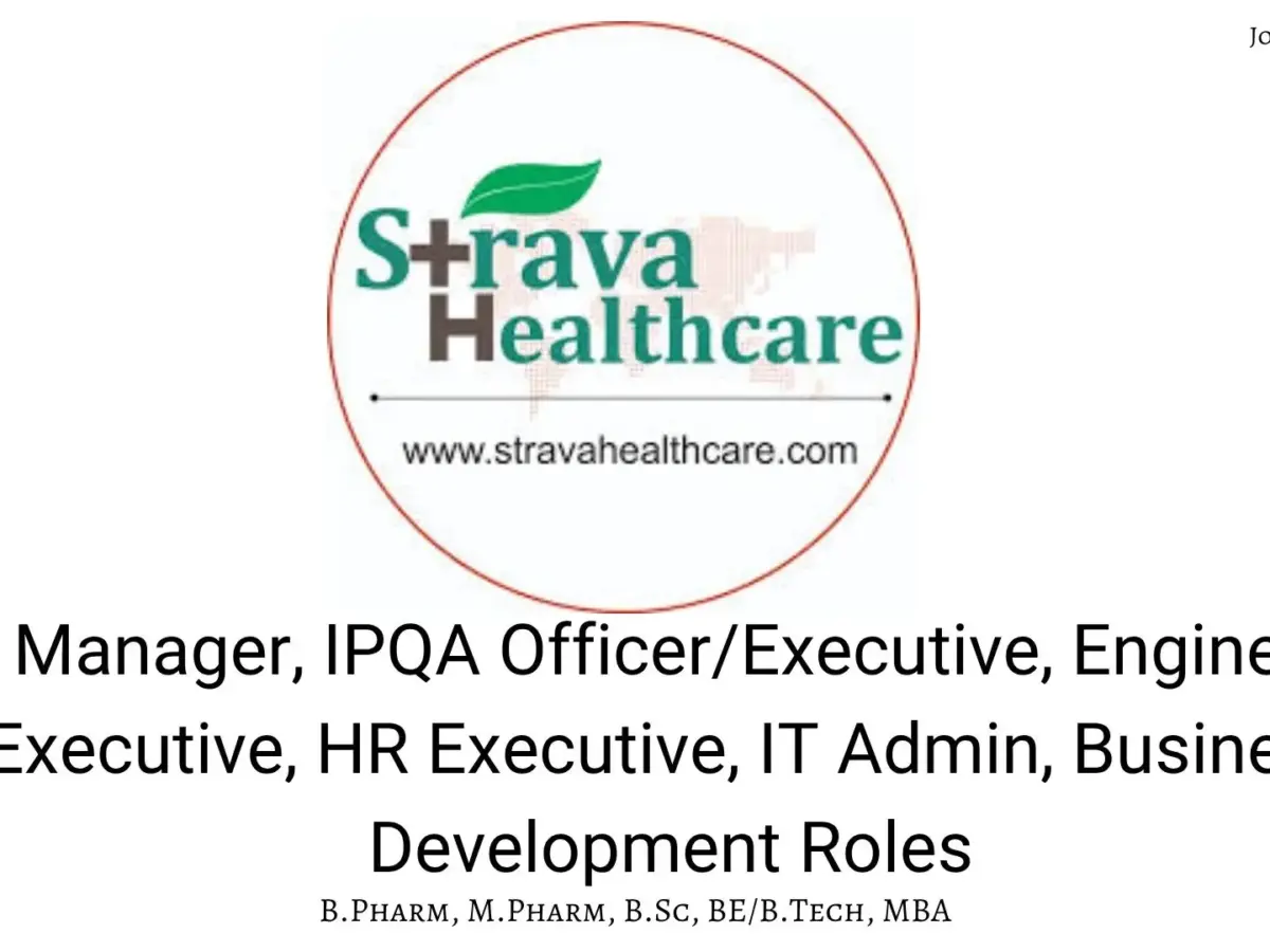 Strava Healthcare Hiring QA, IPQA, Engineering, IT