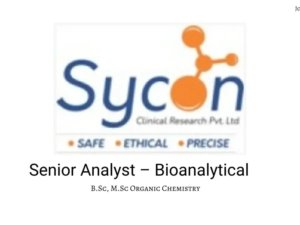 Sycon Clinical Research Private Limited.