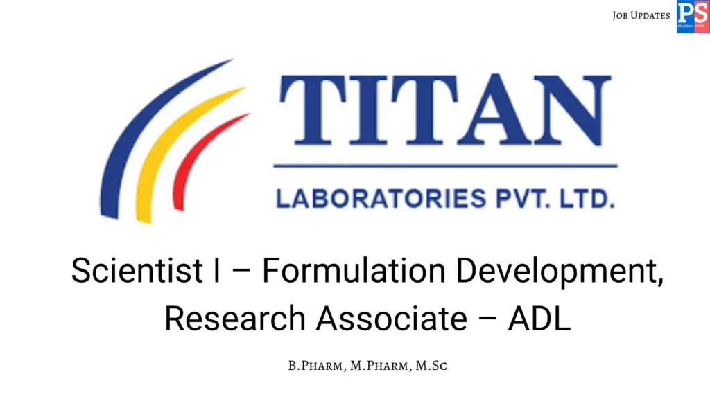 Titan Walk-In Formulation Development & ADL
