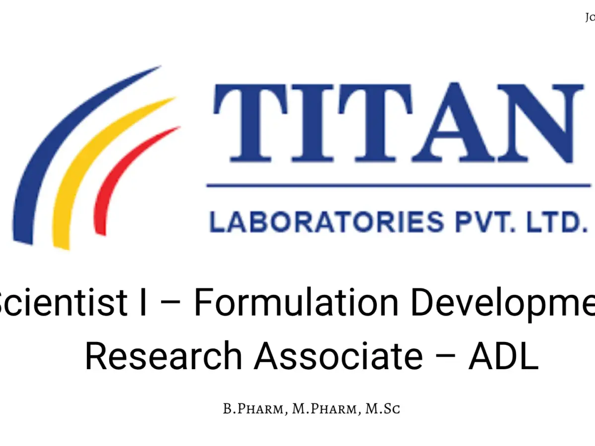 Titan Walk-In Formulation Development & ADL