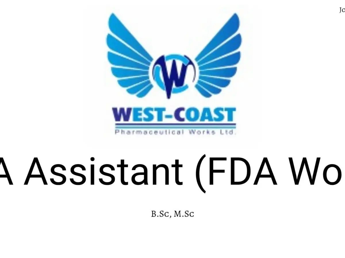 West Coast Pharmaceuticals Works Limited.