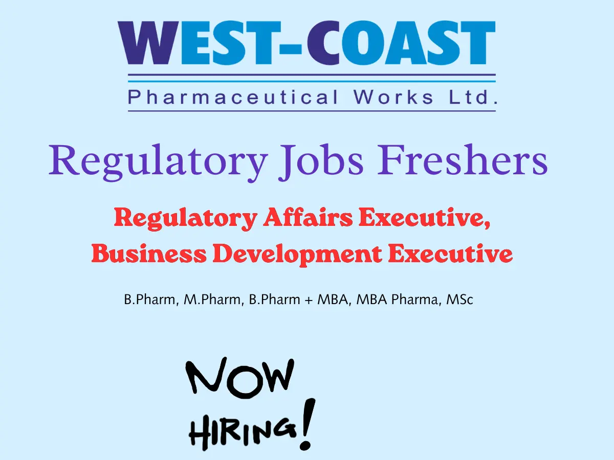 West Coast Pharmaceuticals Works Limited.