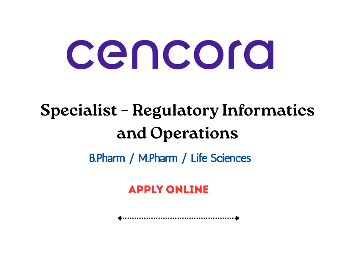 Cencora Regulatory Informatics Specialist
