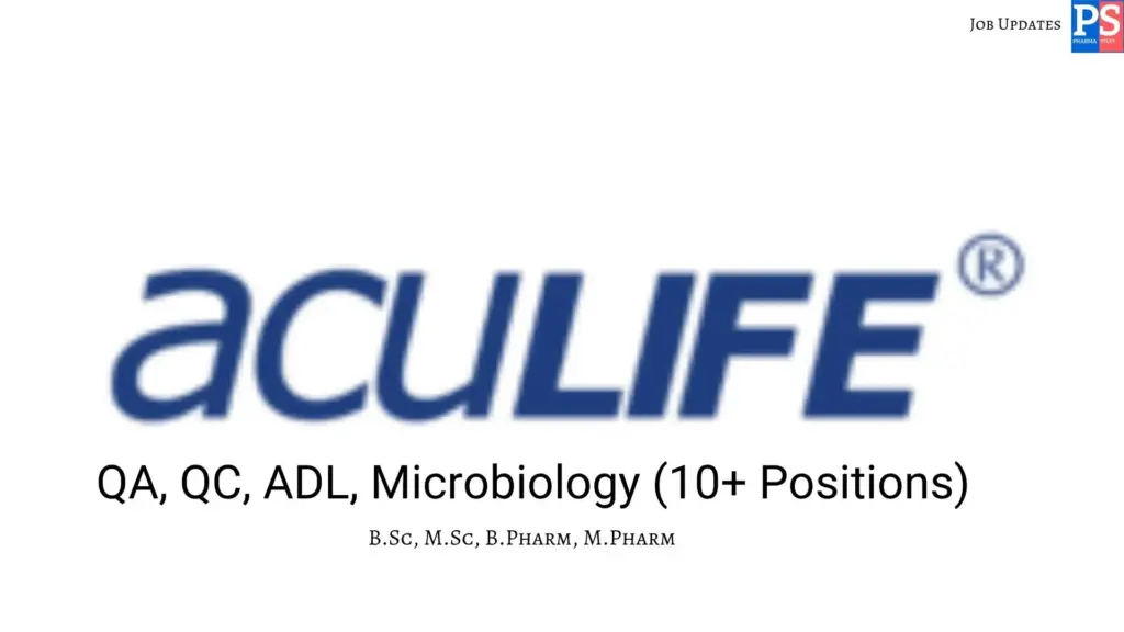 Aculife walk-in QA QC ADL