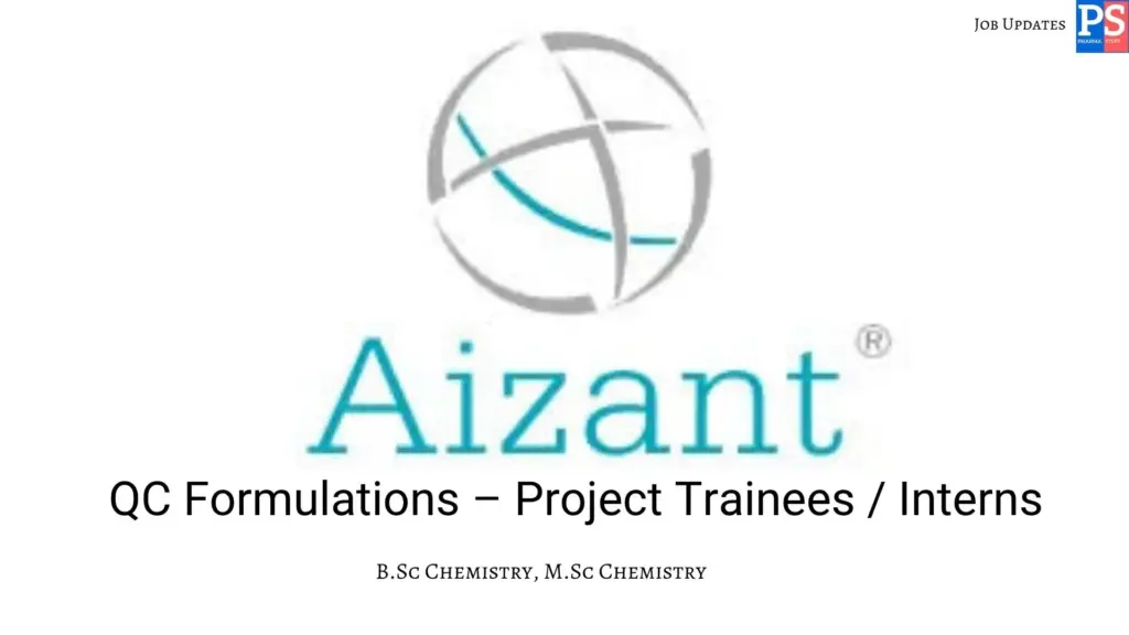Aizant walk-in QC Formulations Project Trainees