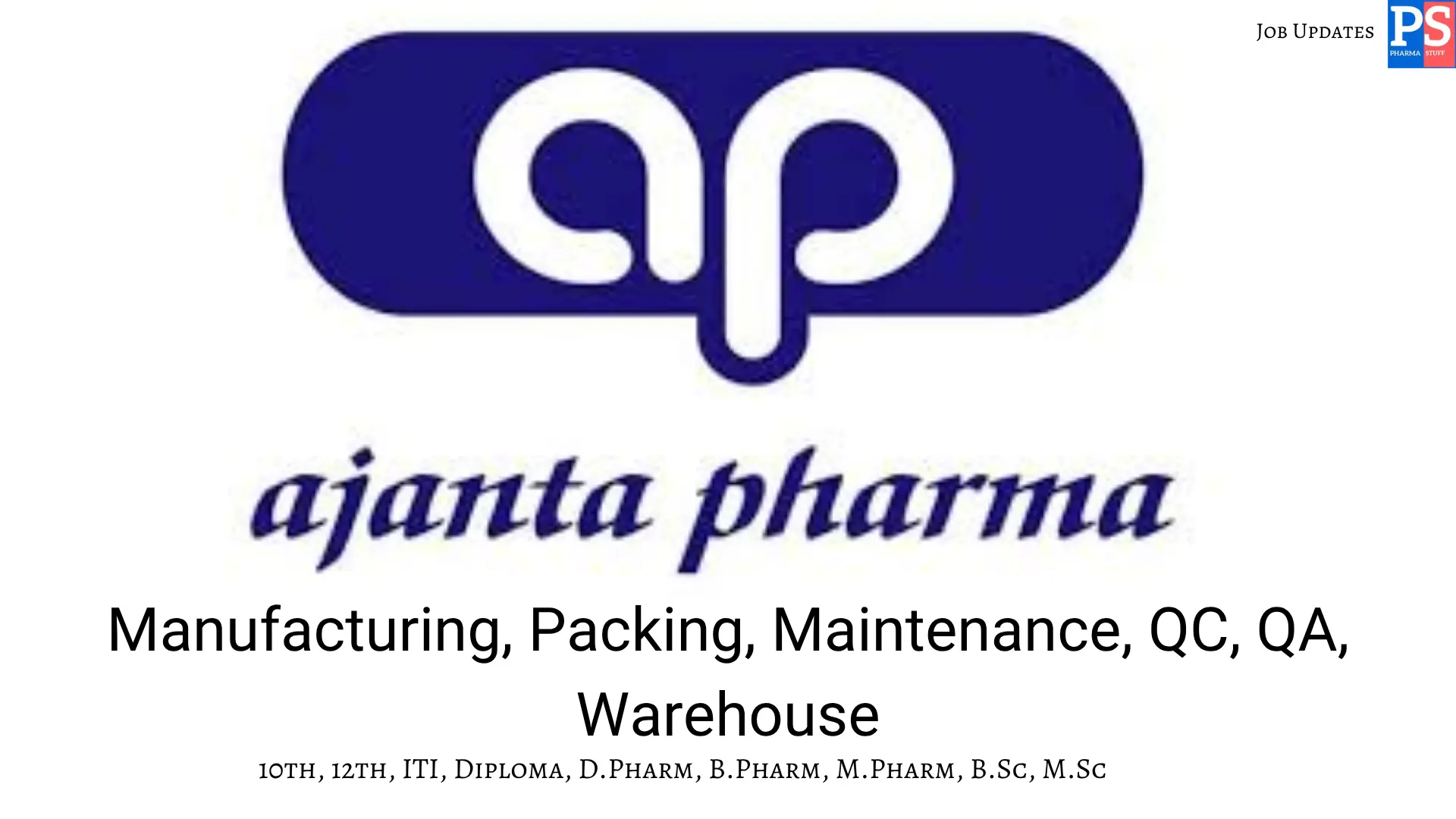 Ajanta Walk In Production QA QC Maintenance Warehouse