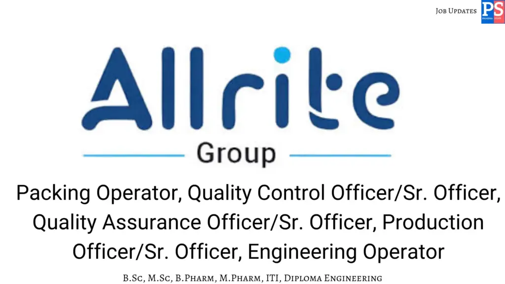 Allrite Walk-in QA QC Production