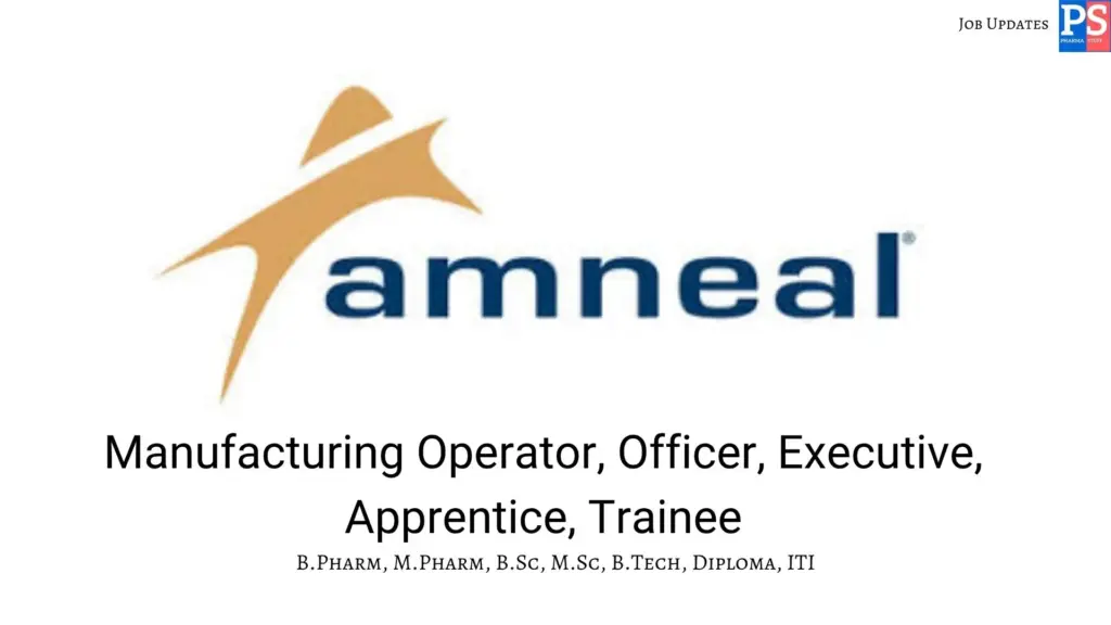 Amneal Hiring Injectable manufacturing