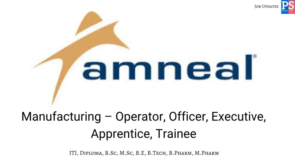 Amneal Hiring injectable manufacturing