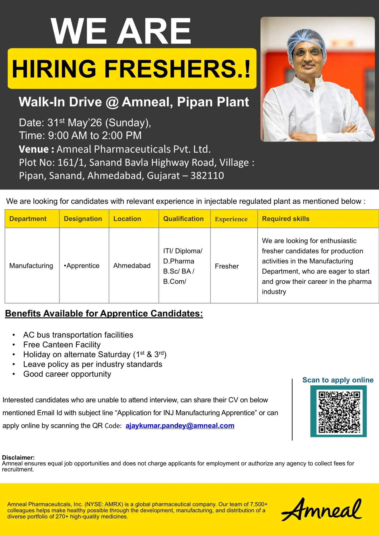 Amneal Walk-In Manufacturing 3 Amneal Walk-In Manufacturing
