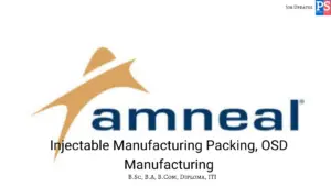 Amneal walk-in Injectable Packing and OSD Manufacturing