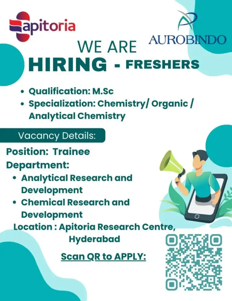 Apitoria Research Centre Hiring Freshers 2026
