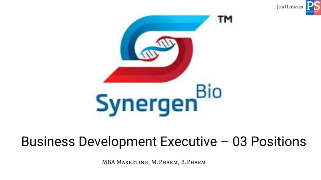 Bio Synergen hiring Business Development Executives