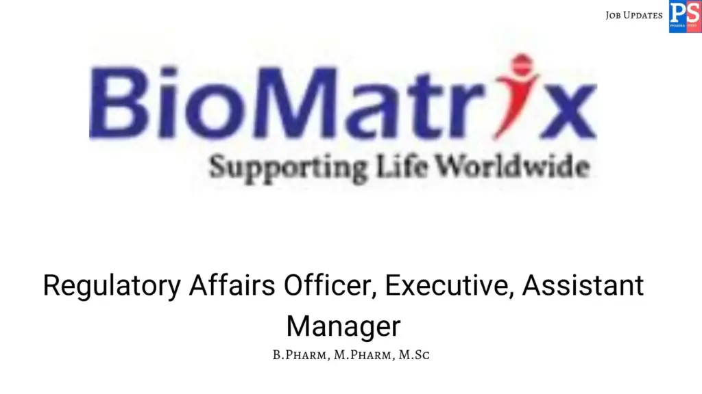 BioMatrix walk-in Regulatory Affairs
