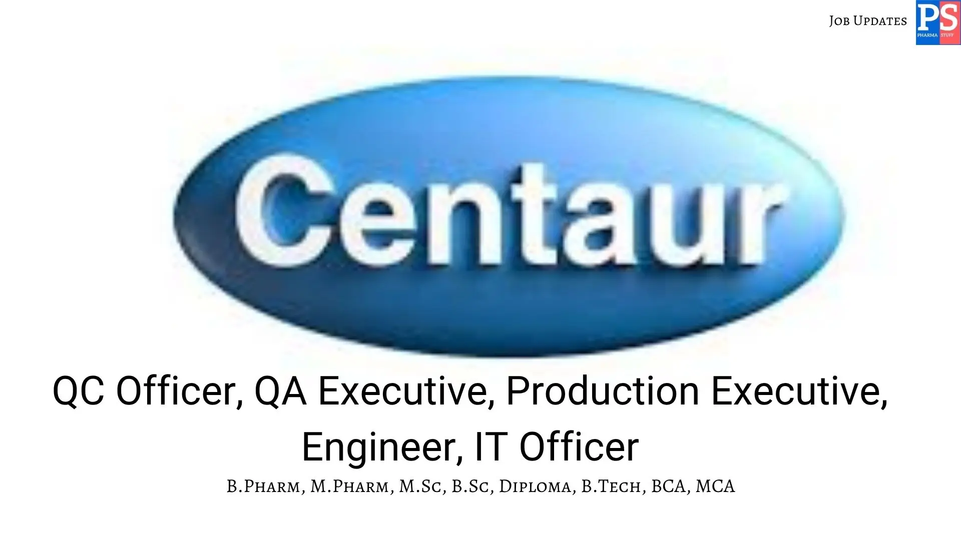 Centaur Walk in QC QA Production